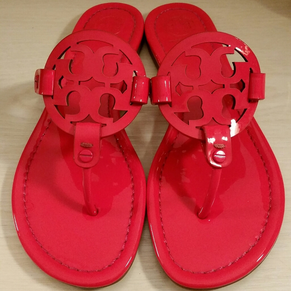 •RARE•Miller Sandals in Fluorescent Hot P…